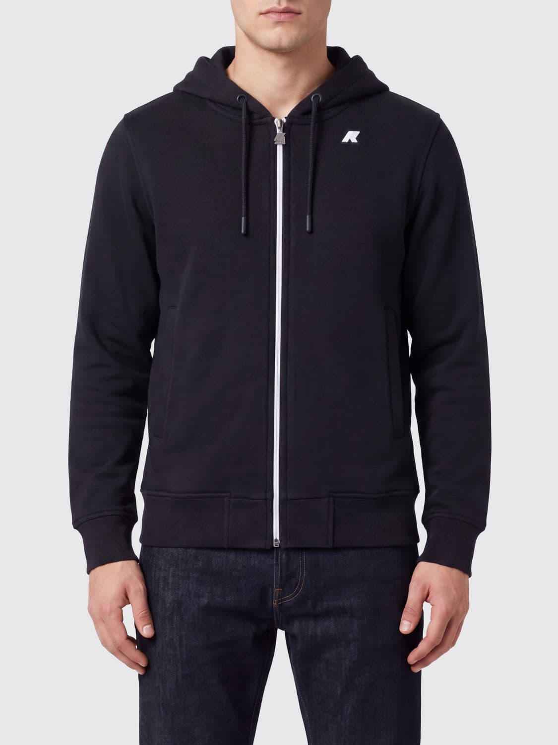 K-Way Anthony Cotton Blend Zip-Up Hoodie
