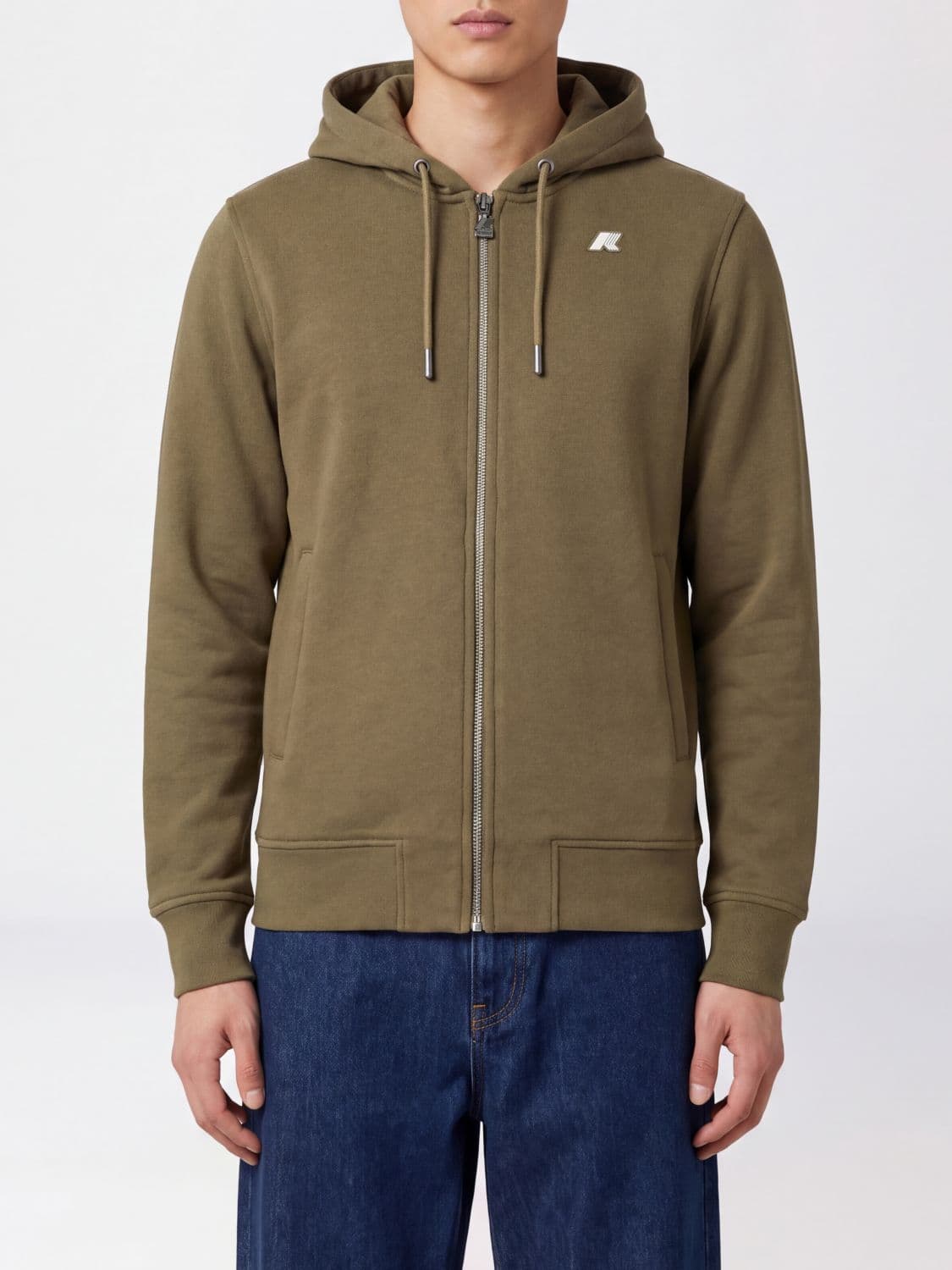K-Way Anthony Cotton Blend Zip-Up Hoodie
