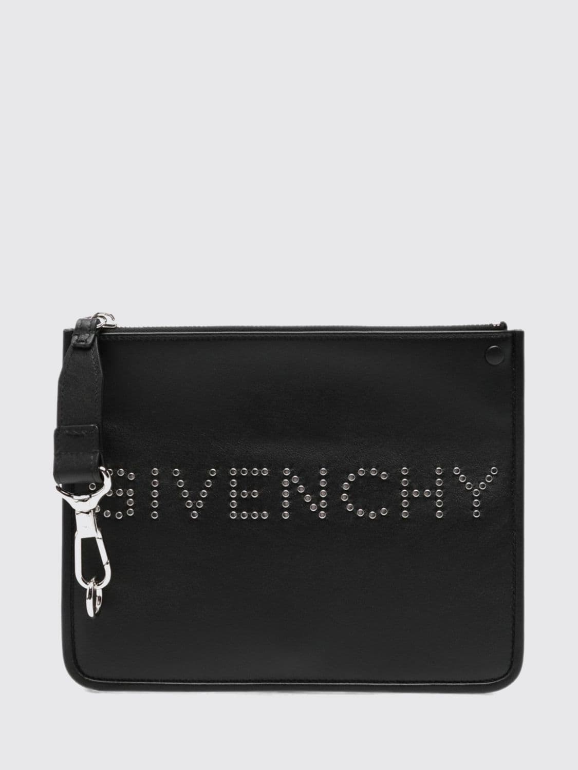 Givenchy Cargo Studded Calf Leather Flat Document Holder
