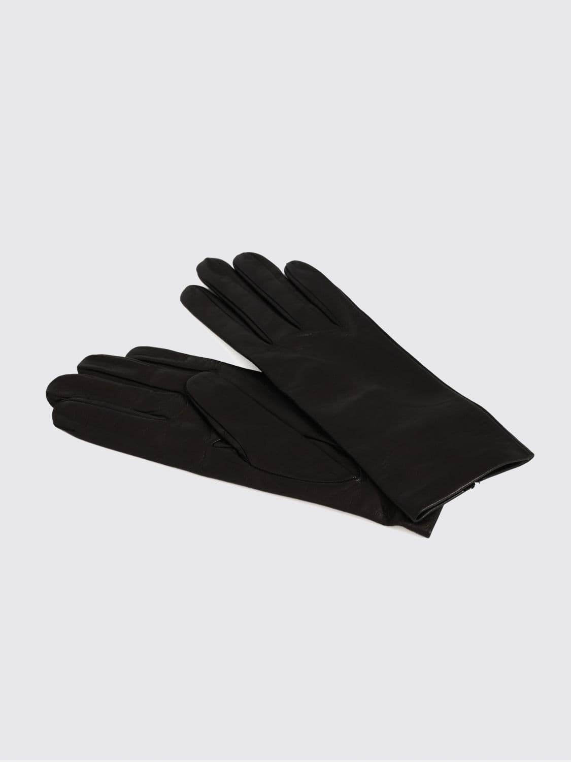 Liviana Conti Women's Gloves Crafted in Pure Black Smooth Calfskin Leather