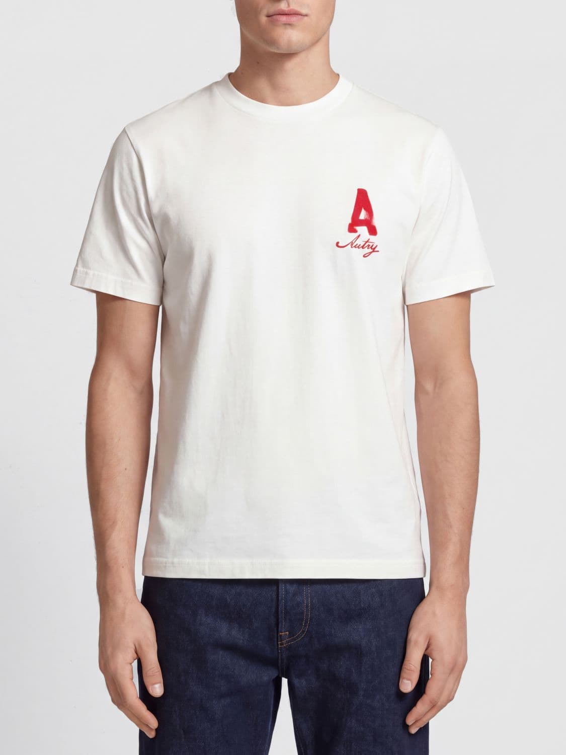 Autry Contrast Logo Cotton T-Shirt