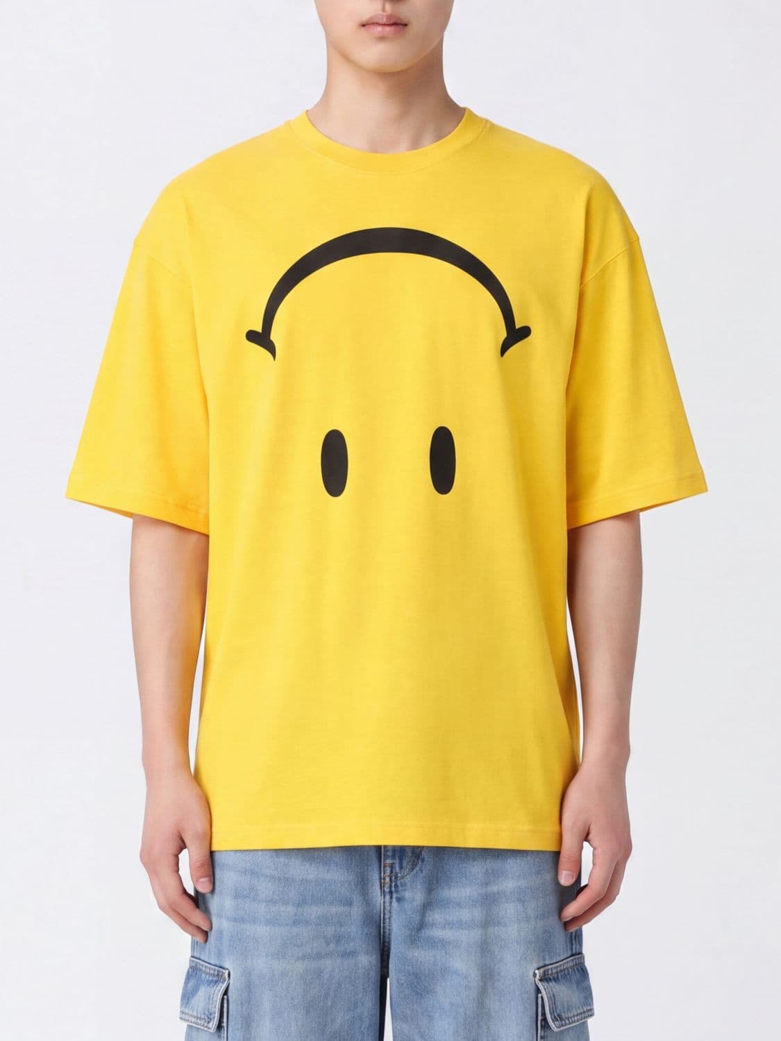Moschino Couture Relaxed Fit Cotton T-Shirt with Graphic Print