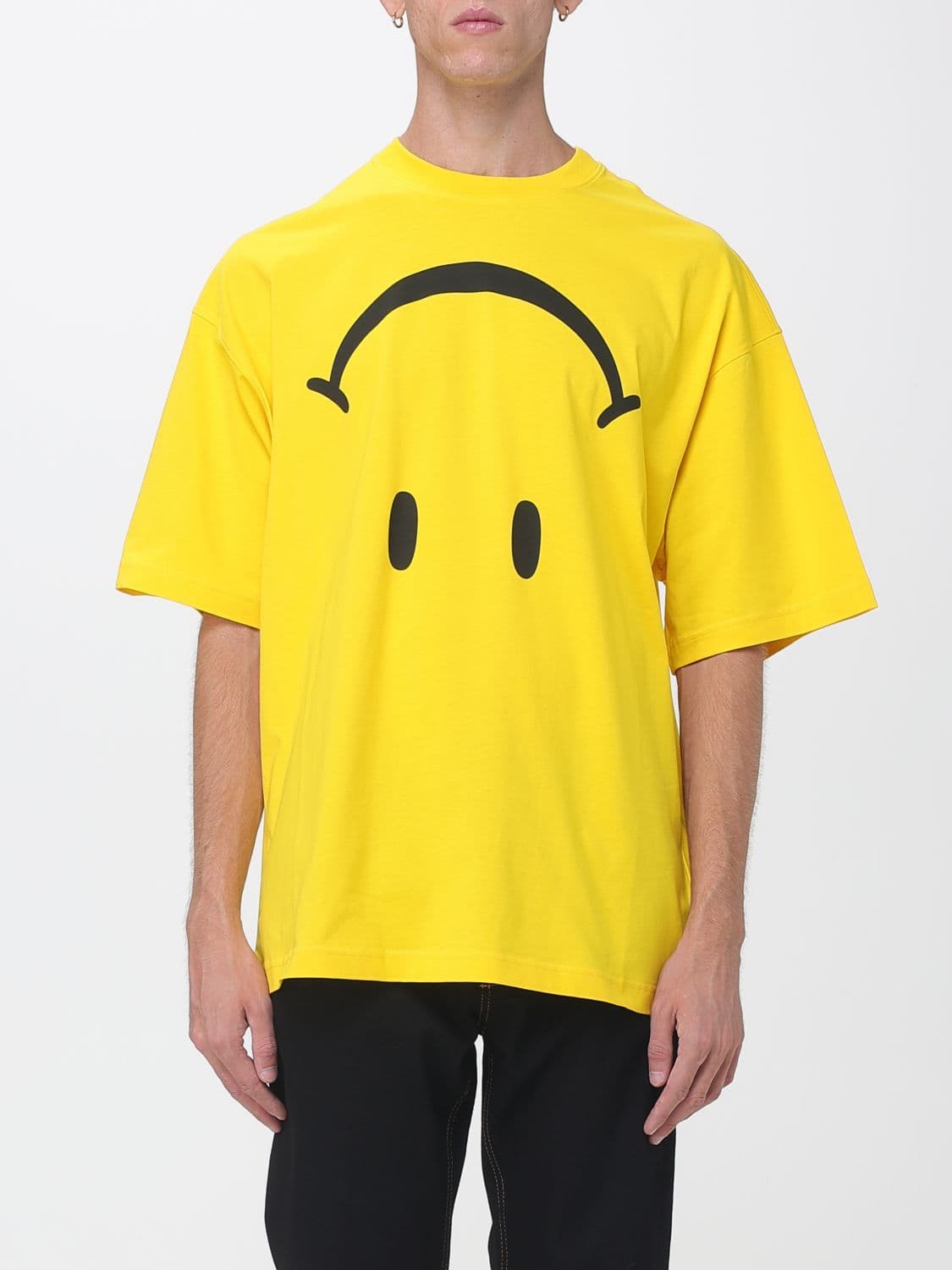 Moschino Couture Relaxed Fit Cotton T-Shirt with Graphic Print
