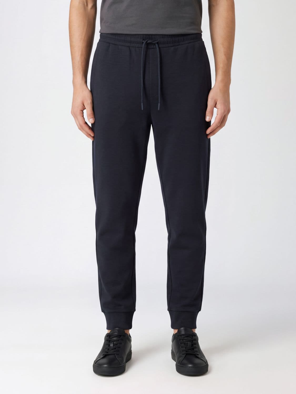 Boss Stretch-Cotton Drawstring Jogger Trousers