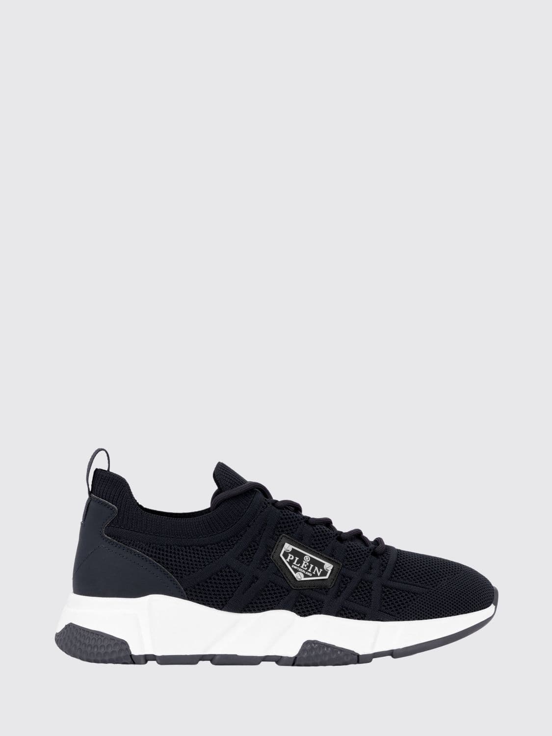 Philipp Plein Low-Top Technical Mesh Sneakers with Elasticized Ankle