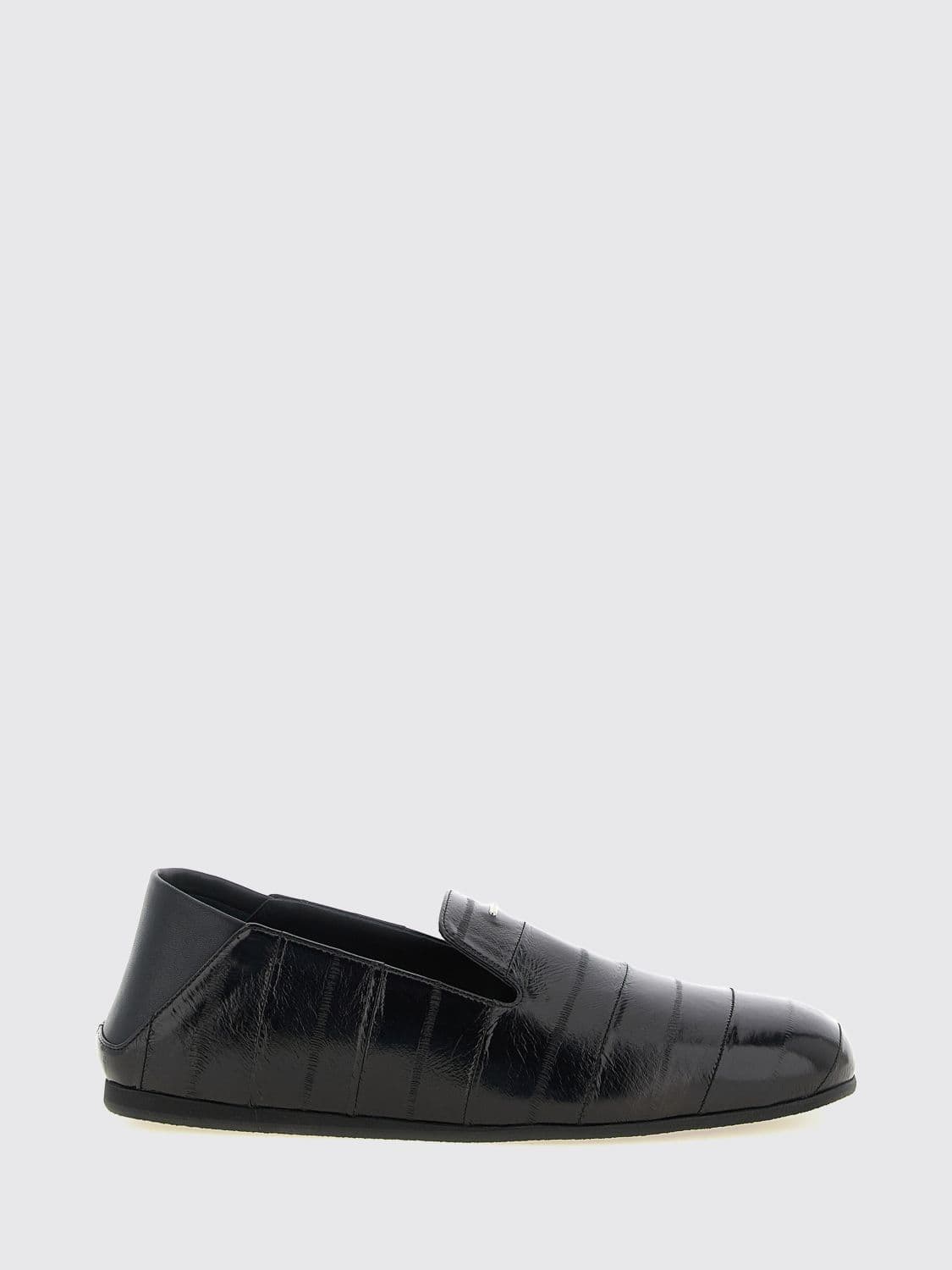 Giuseppe Zanotti Rupert 10 Eel Leather Loafers with Metallic Logo