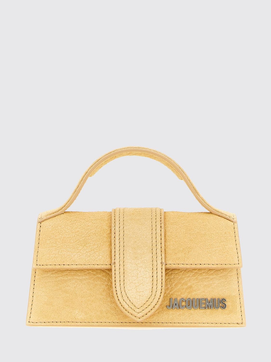 Jacquemus Le Bambino Leather Mini Bag with Metallic Lettering Logo · OS