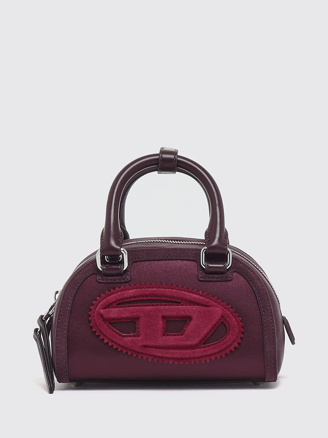 Diesel 1DR Dome Monogram Satin Mini Bag with Oval D Logo