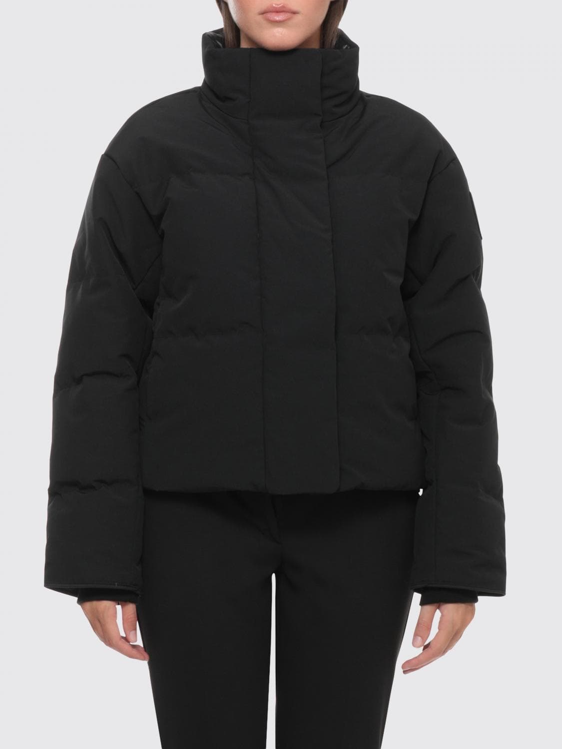 Canada Goose Quilted Short Puffer Jacket in Arctic Tech Fabric