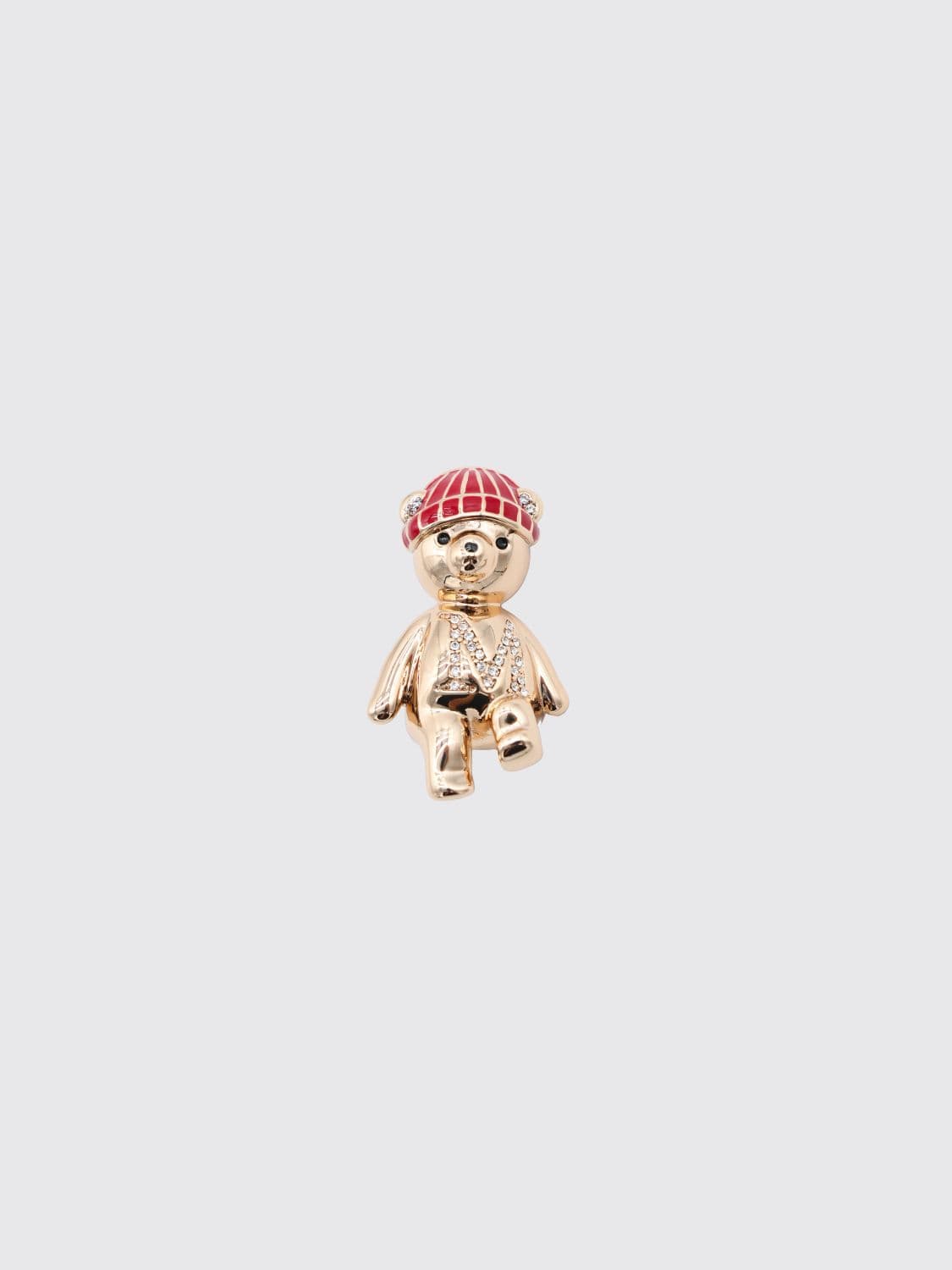 Max Mara Jewelled Brooch in Gold-Tone Metal · OS