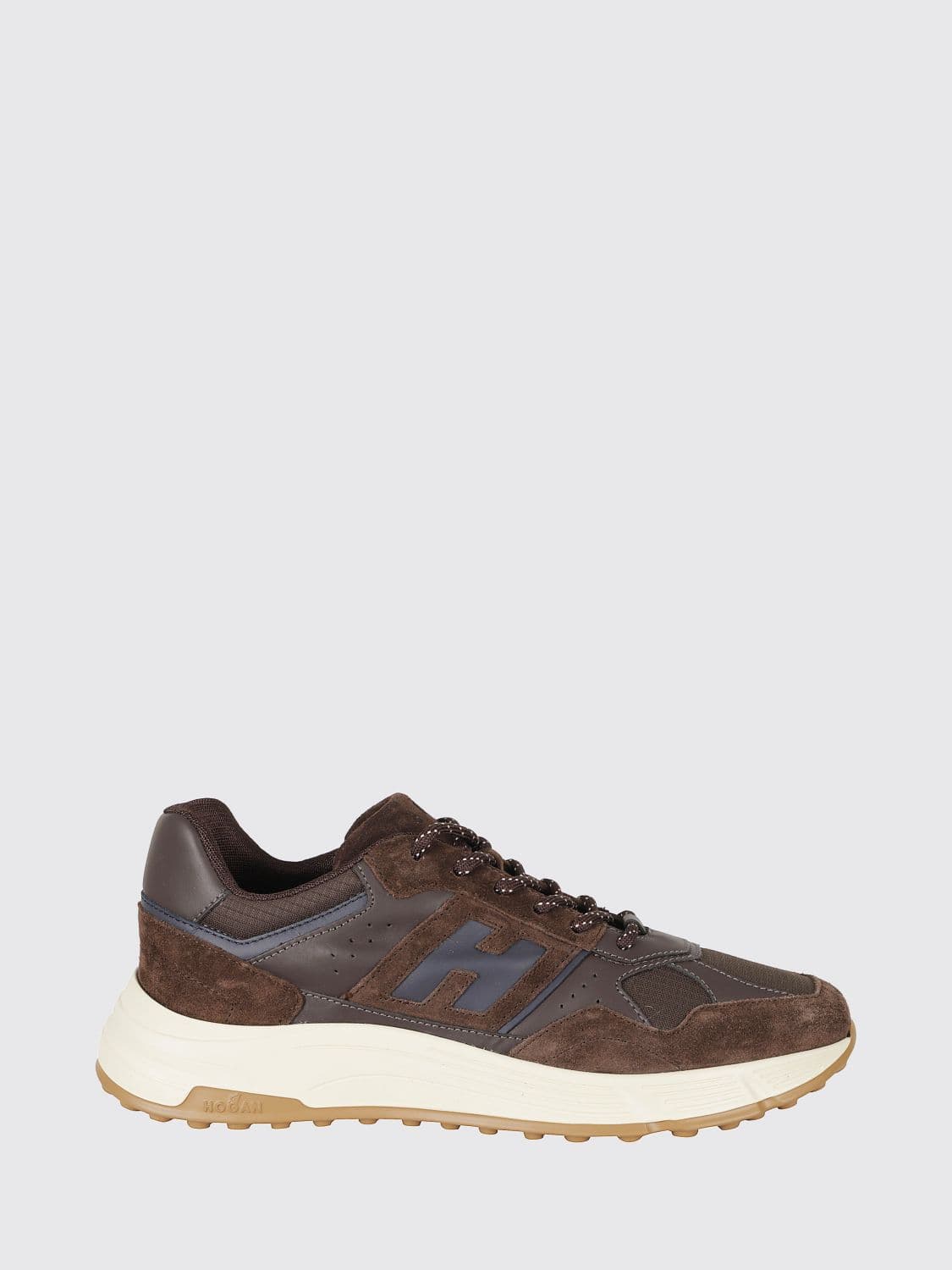Hogan Hyperlight Sneakers in Leather, Suede and Mesh with Monogram