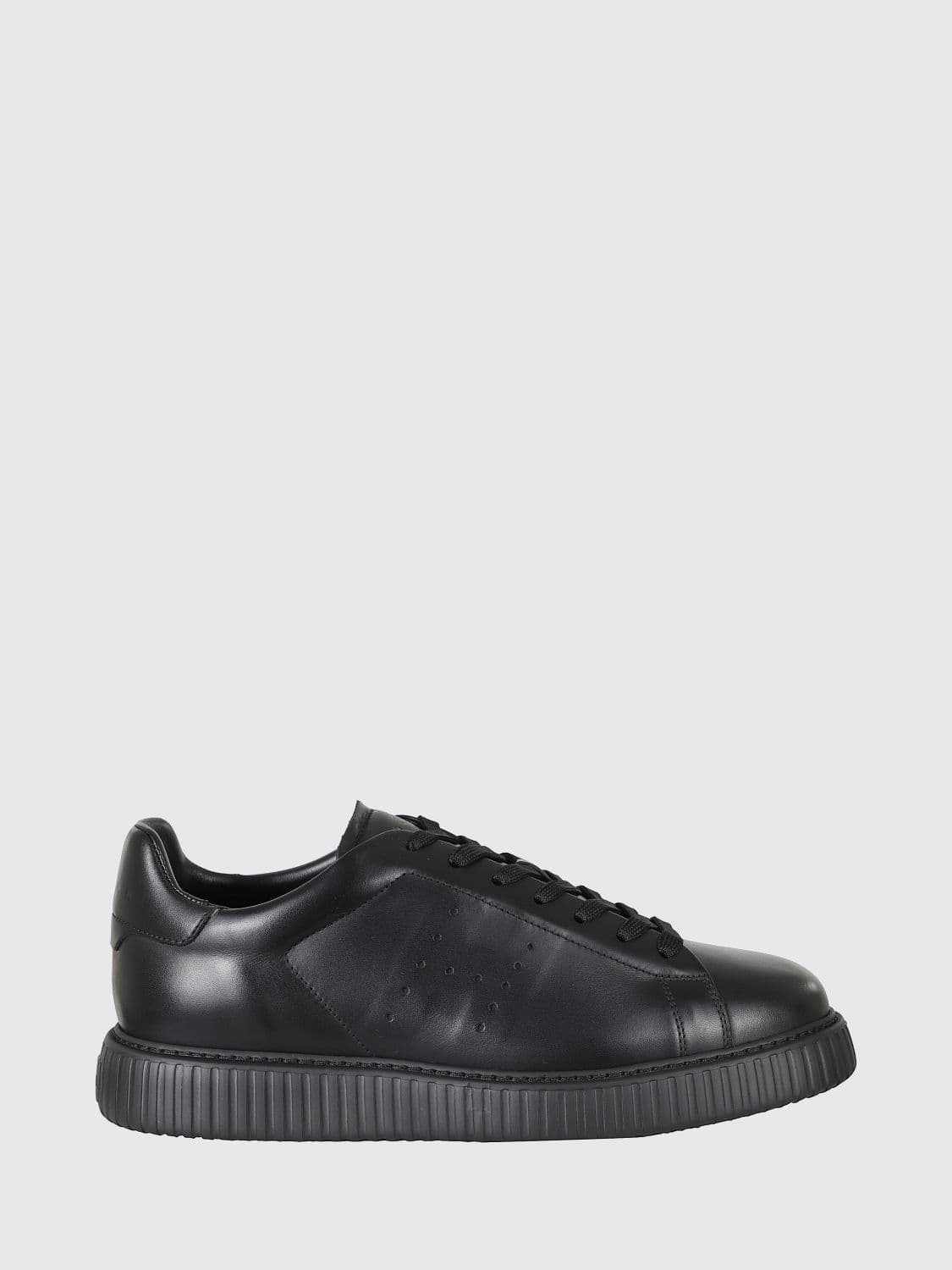 Hogan H-Stripes Perforated H Logo Calfskin Leather Sneakers