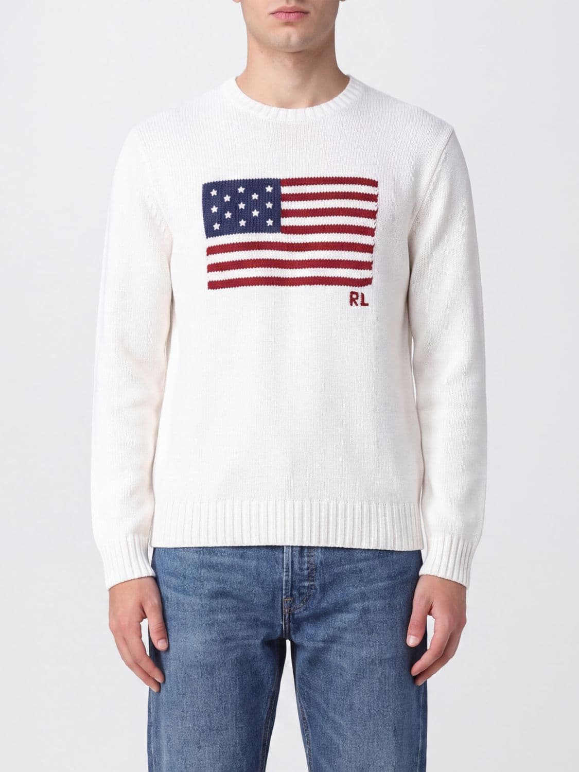 Polo Ralph Lauren Graphic Print Cotton Crewneck Jumper