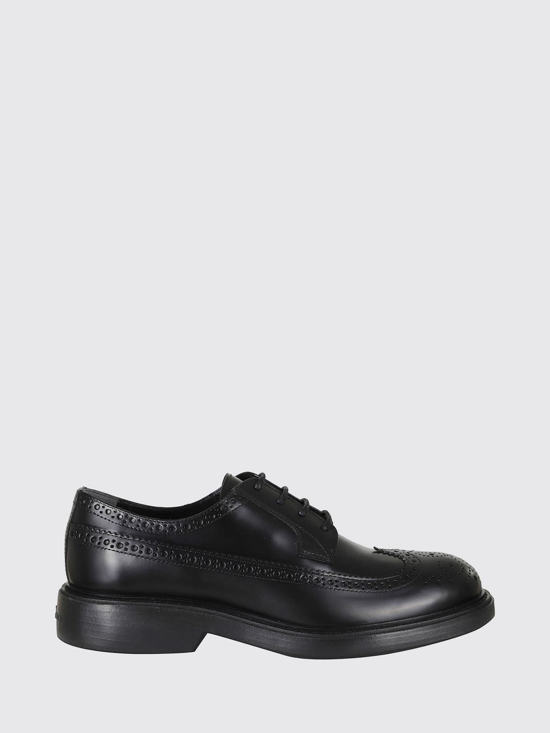 Hogan H704 Smooth Leather Wingtip Brogue Derby Shoes
