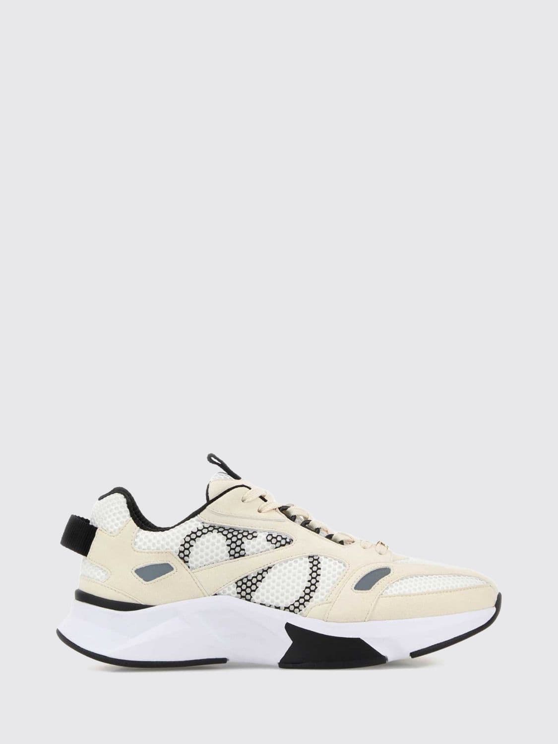 Valentino Garavani Demivee Leather, Mesh and Suede Sneakers with VLogo