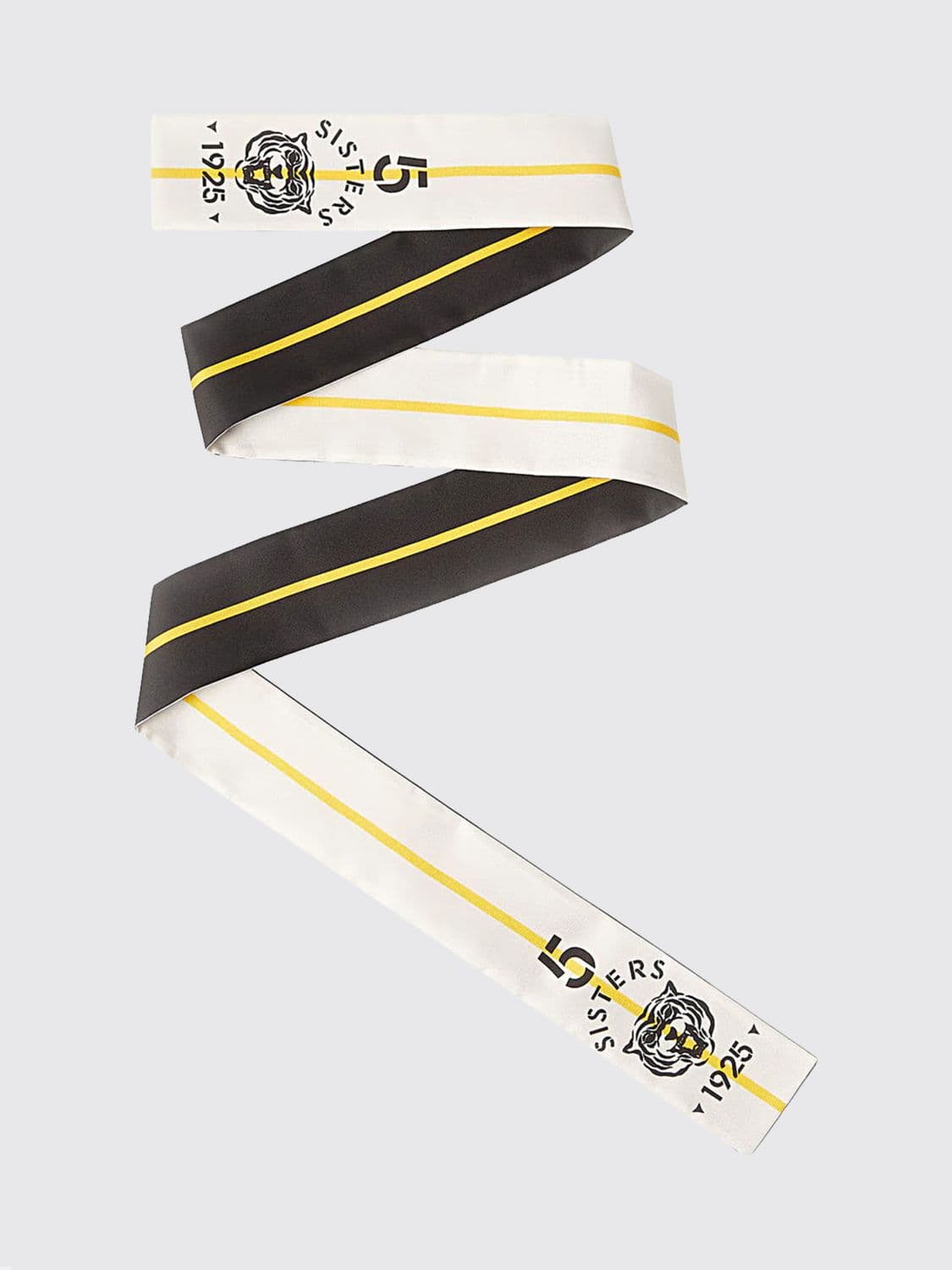 Fendi Silk Bandeau Scarf with an All-Over Graphic Logo Print