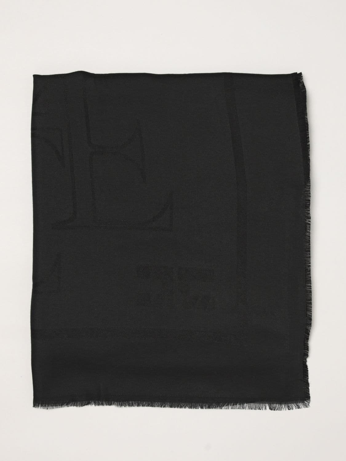 Elisabetta Franchi Solid Scarf in a Soft Viscose and Modal Blend · OS