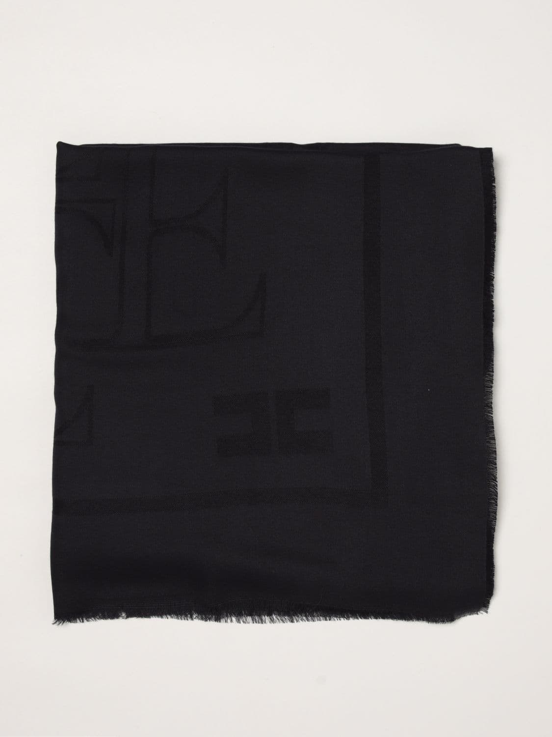 Elisabetta Franchi Solid Scarf in a Soft Viscose and Modal Blend · OS