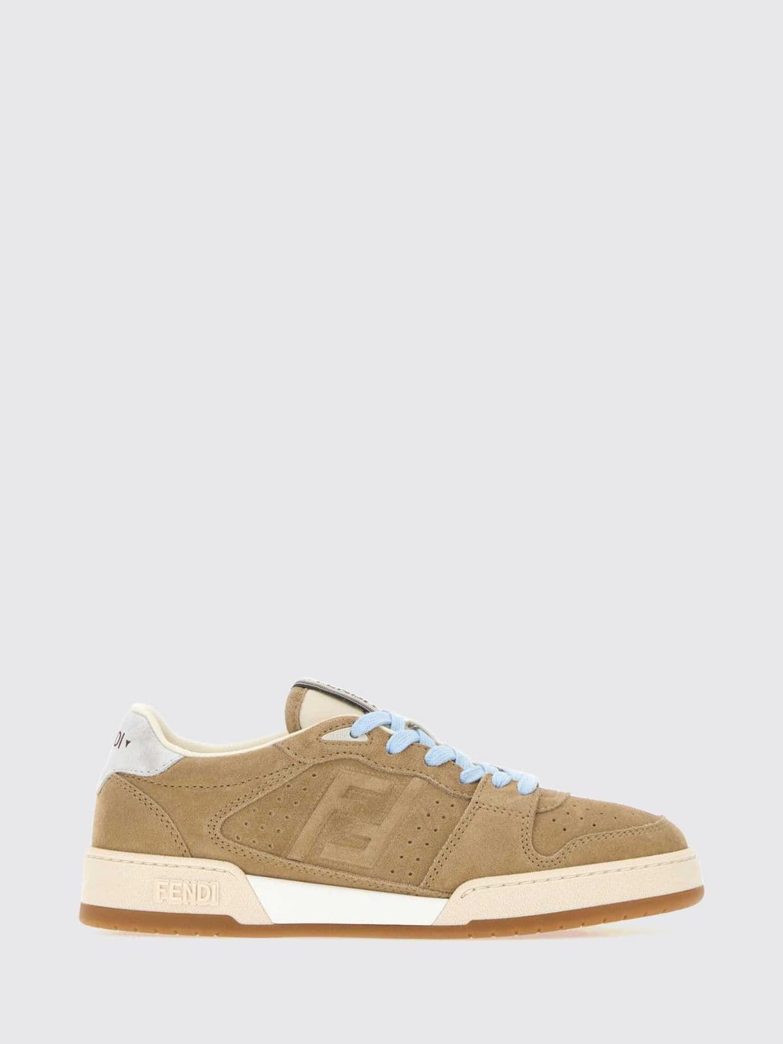 Fendi Match Suede Calfskin Trainers with FF Monogram