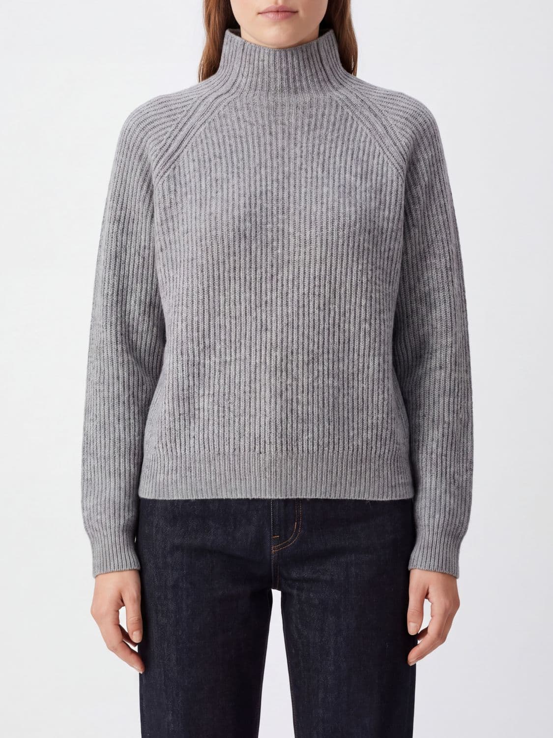 Federica Tosi Wool and Cashmere Blend Turtleneck Jumper with Long Sleeves