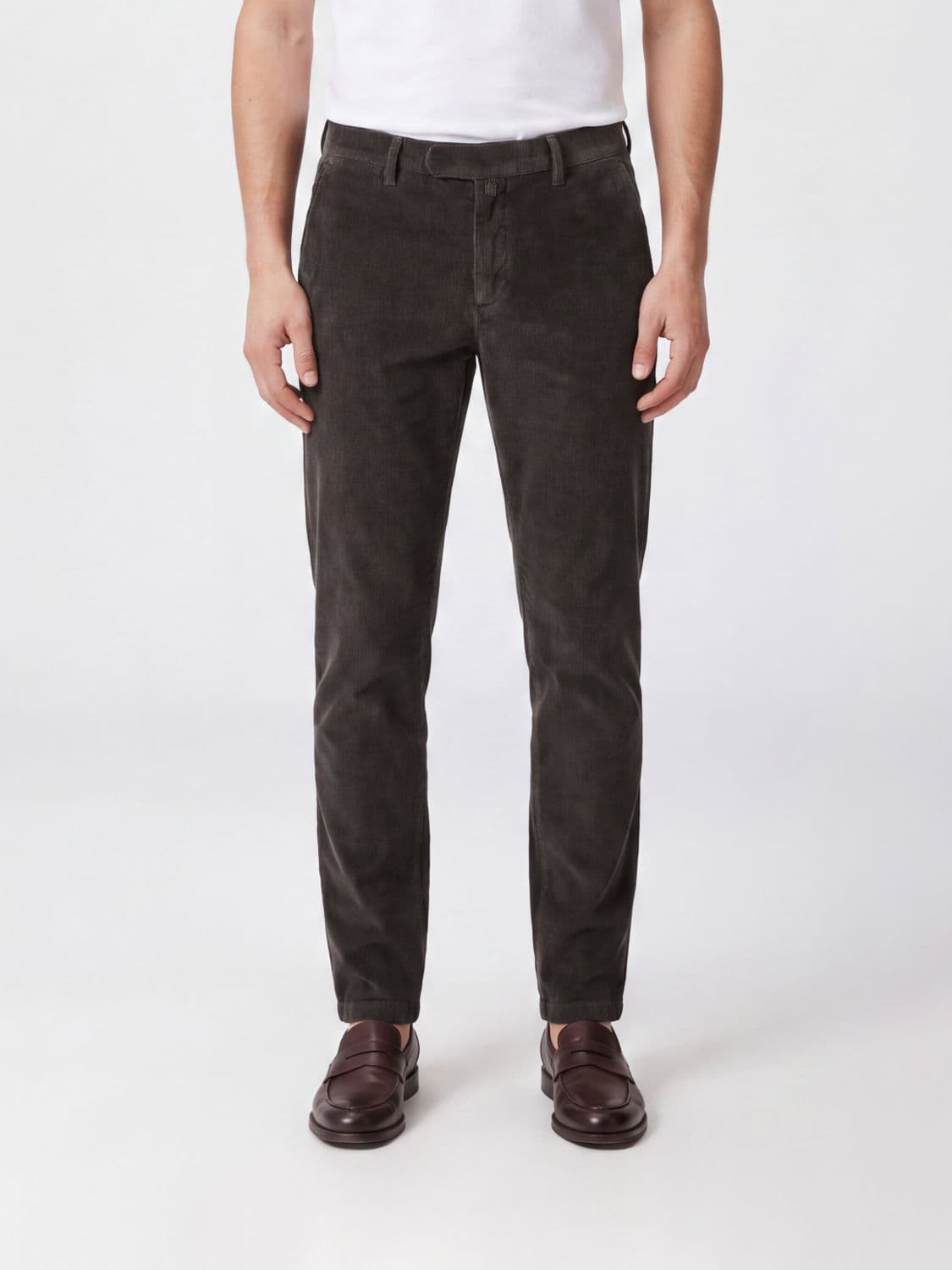 Briglia 1949 Slim Fit Cotton Velvet Chino Trousers