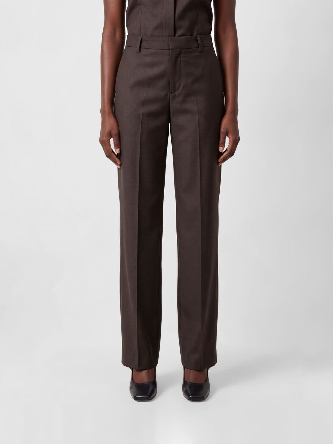 Briglia 1949 High-Waisted Straight-Leg Tailored Wool Trousers