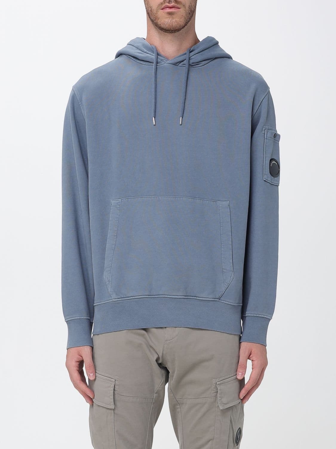 C.p. Company C. P. COMPANY Cotton Hoodie with Kangaroo Pocket and Logo