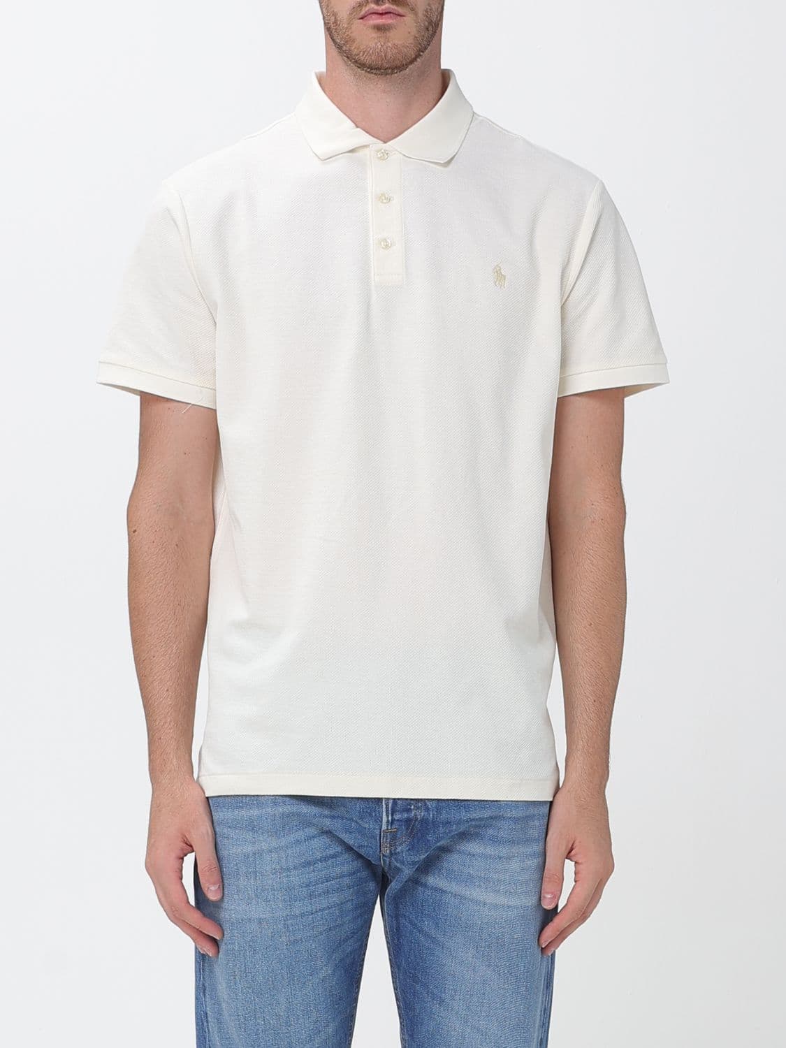 Polo Ralph Lauren Short-Sleeve Cotton Knit Polo Shirt with embroidered Pony logo