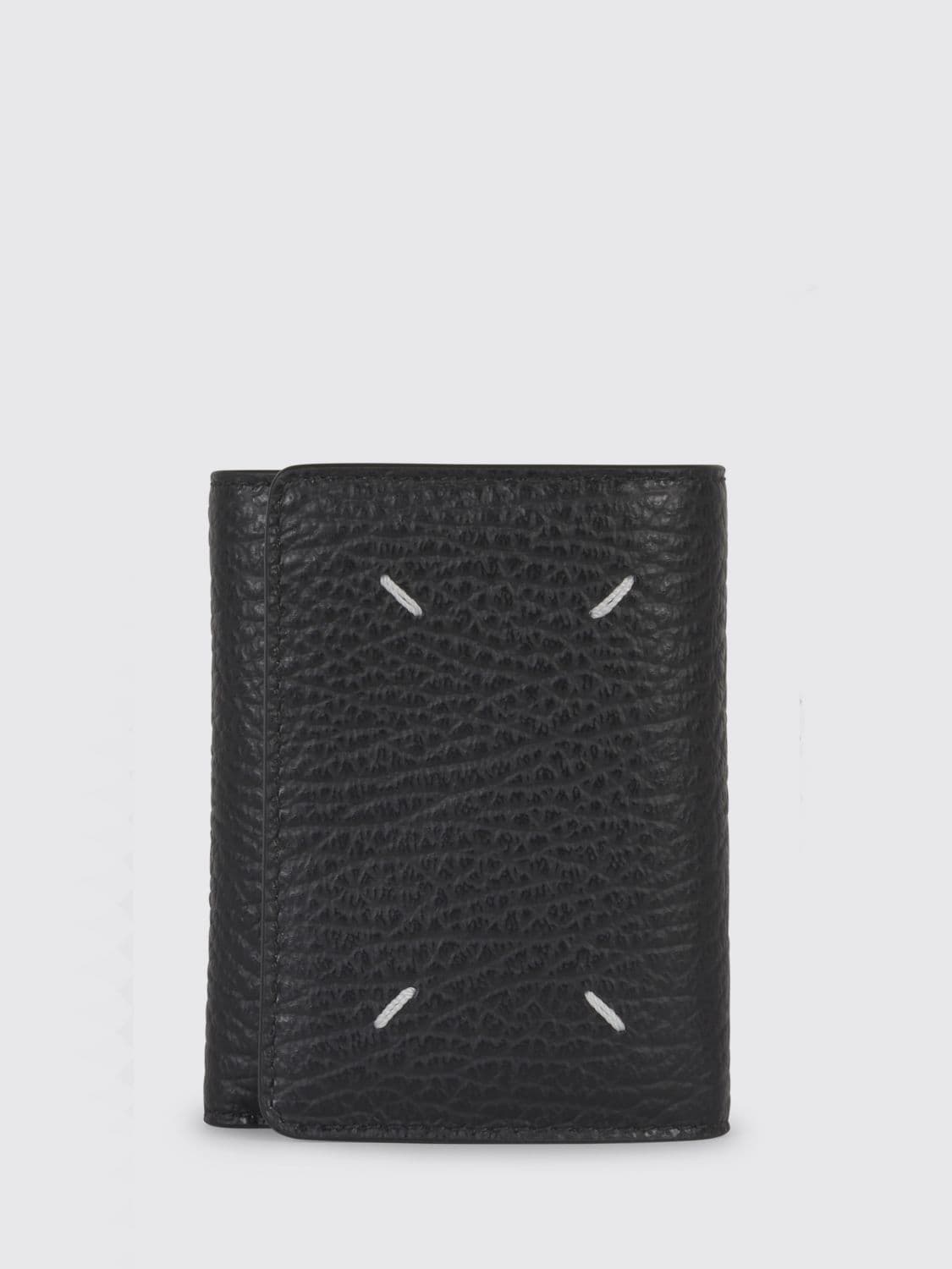 Maison Margiela Grained Leather Tri-Fold Wallet with Four Stitches · OS