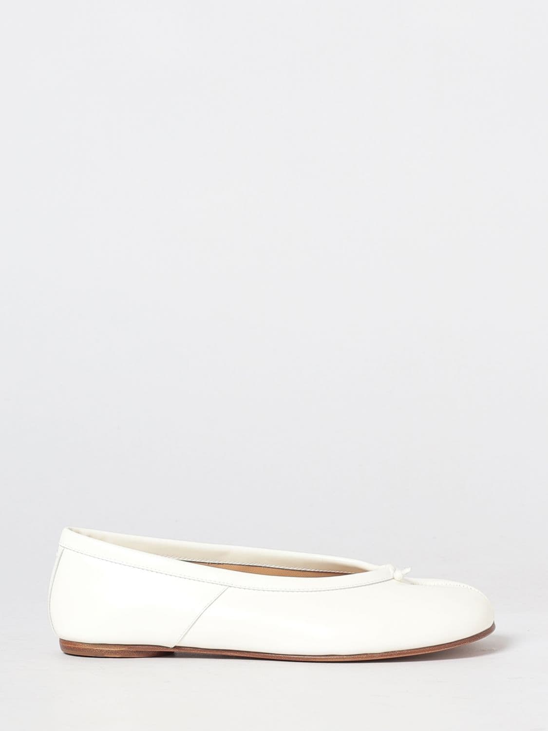 Maison Margiela Tabi Calfskin Leather Ballet Flats with Split Toe
