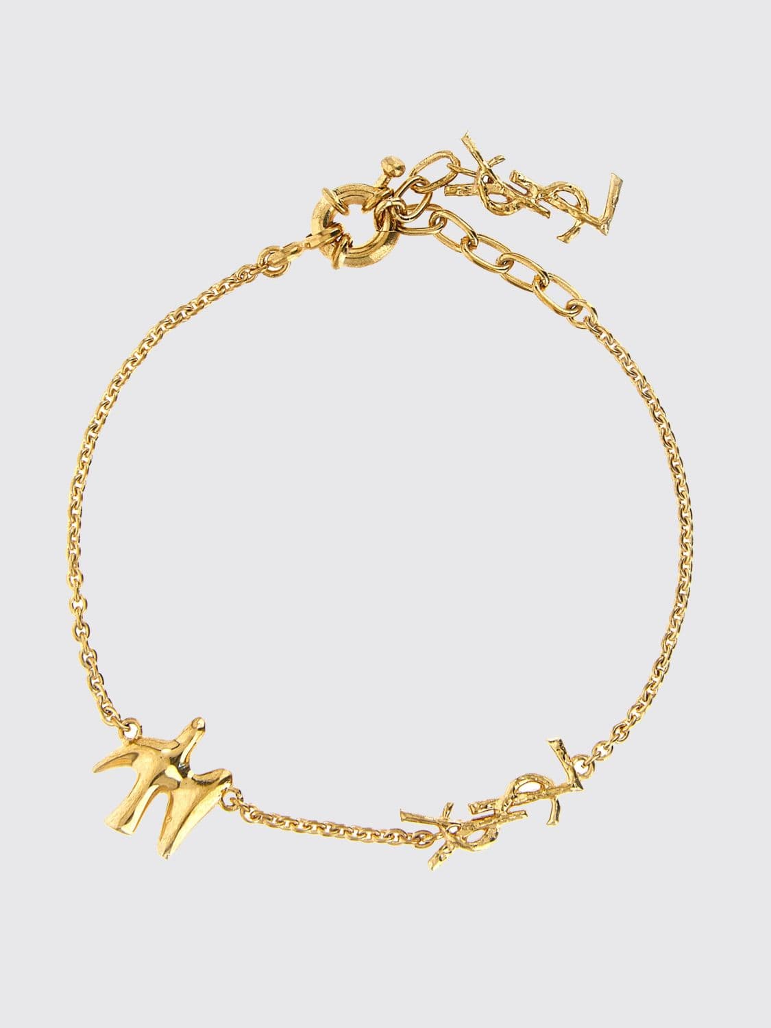 Saint Laurent Gold-Tone Brass Bracelet
