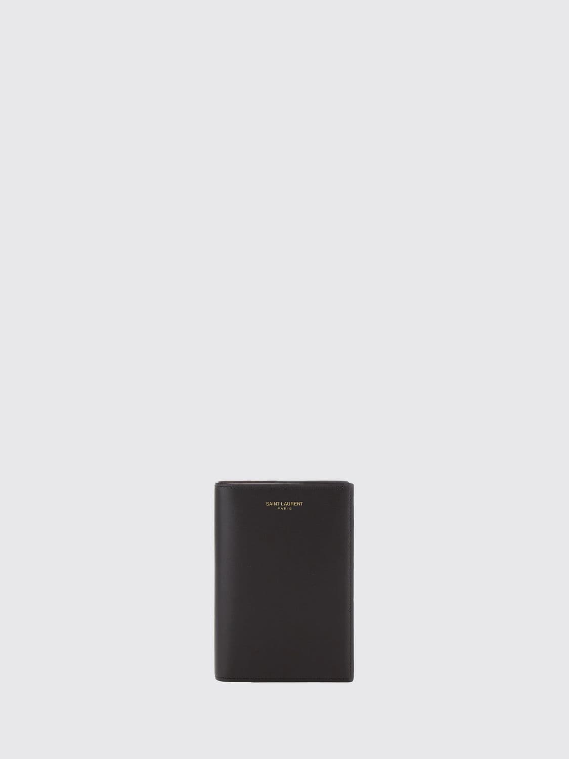 Saint Laurent Smooth Calfskin Bifold Document Holder with Logo