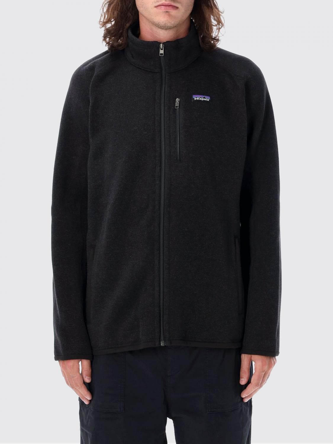 Patagonia Recycled Polyester Full-Zip Fleece Jacket with High Neck