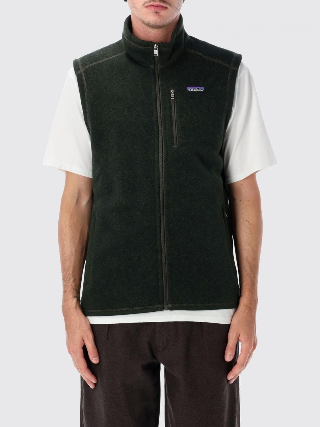 Patagonia Better Sweater Technical Recycled Fleece Vest with High Neck