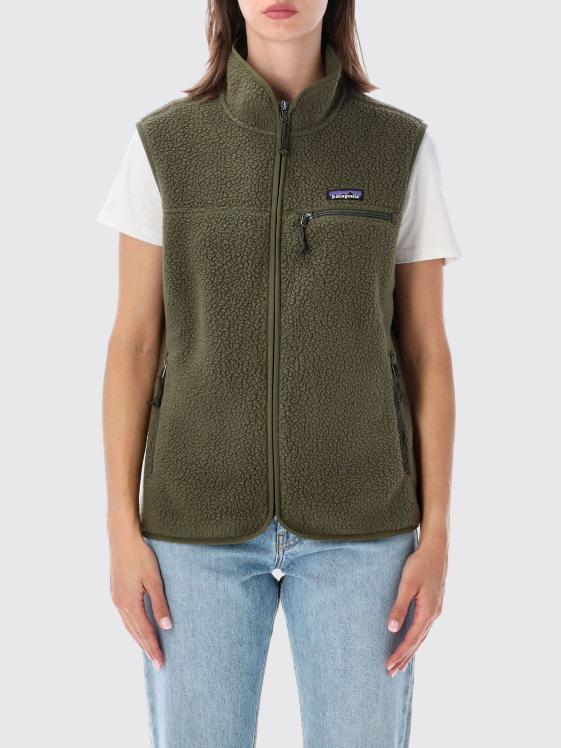 Patagonia Classic Retro-X High-Neck Fleece Vest with Zip Pockets