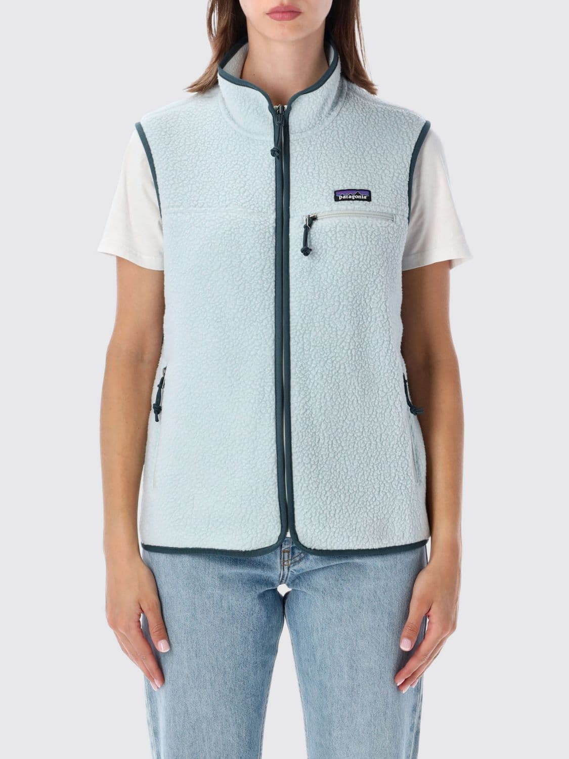Patagonia Classic Retro-X High-Neck Fleece Vest with Zip Pockets