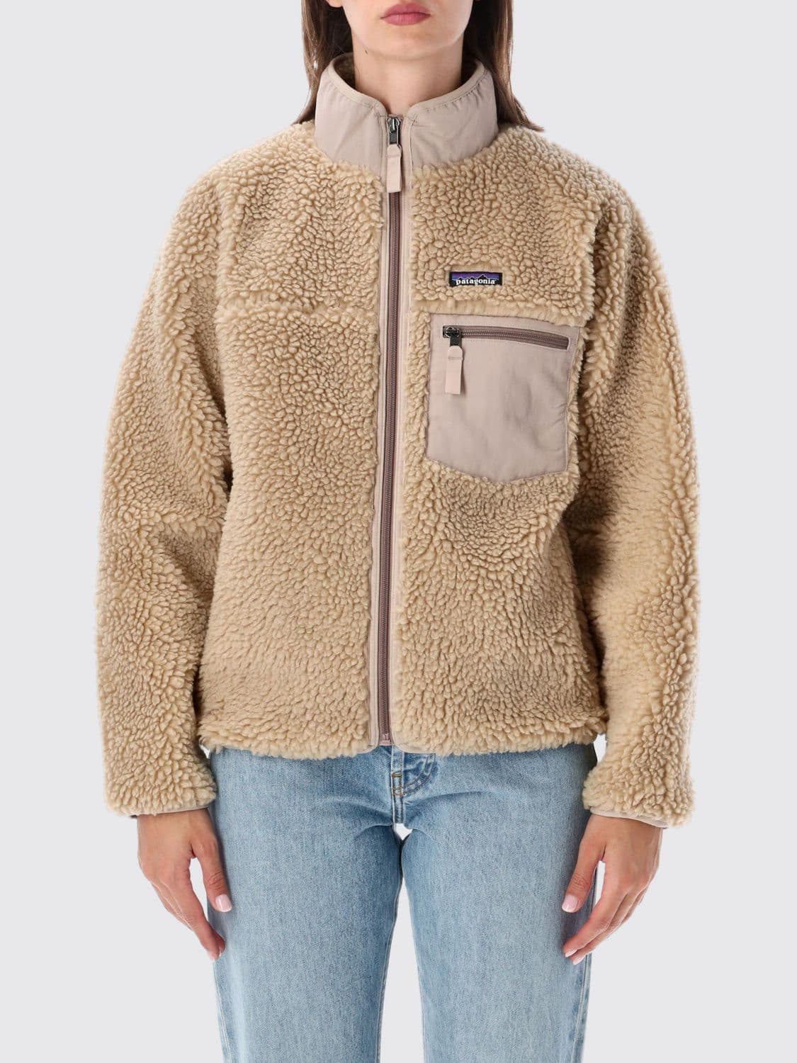 Patagonia Classic Retro-X High-Neck Short Fleece Jacket with Zip · M