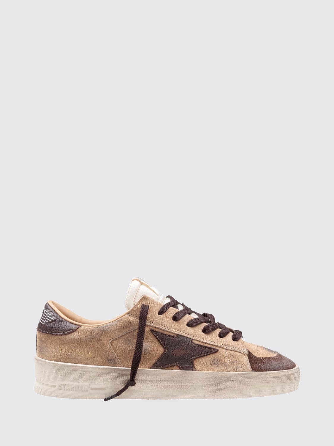 Golden Goose Stardan Suede Calfskin Trainers with Bicolour Design · 43