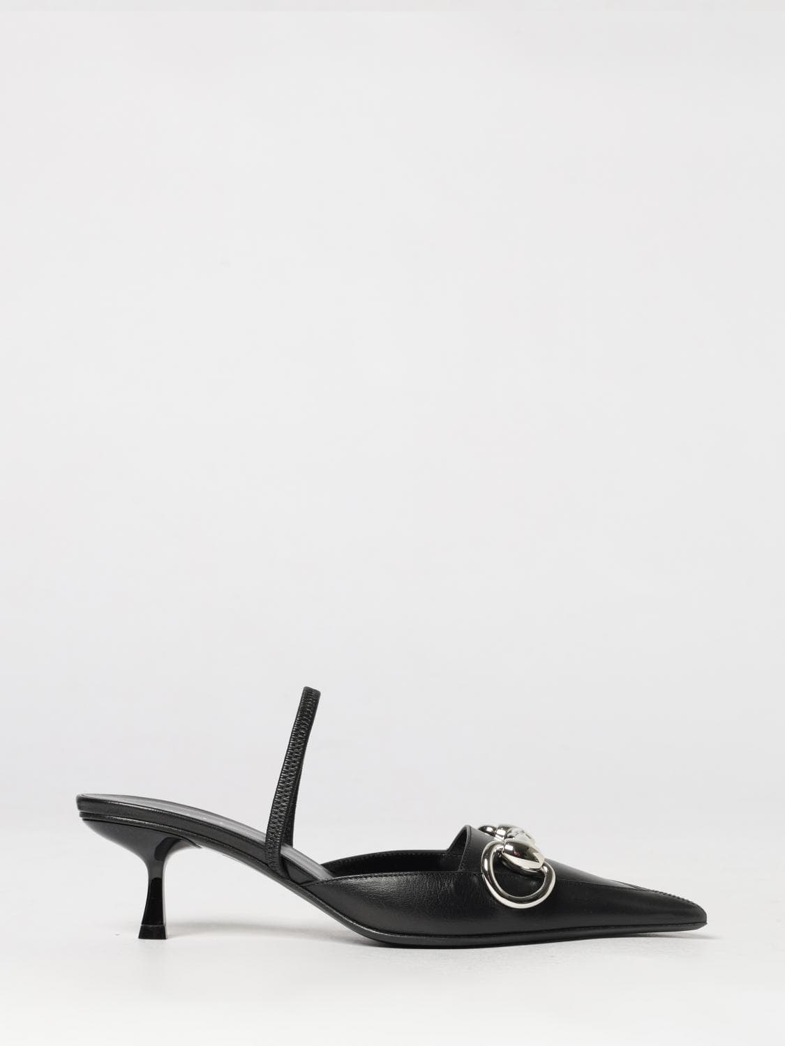 Gucci Boulevard Leather Slingback Pumps with a mid heel and Horsebit detail