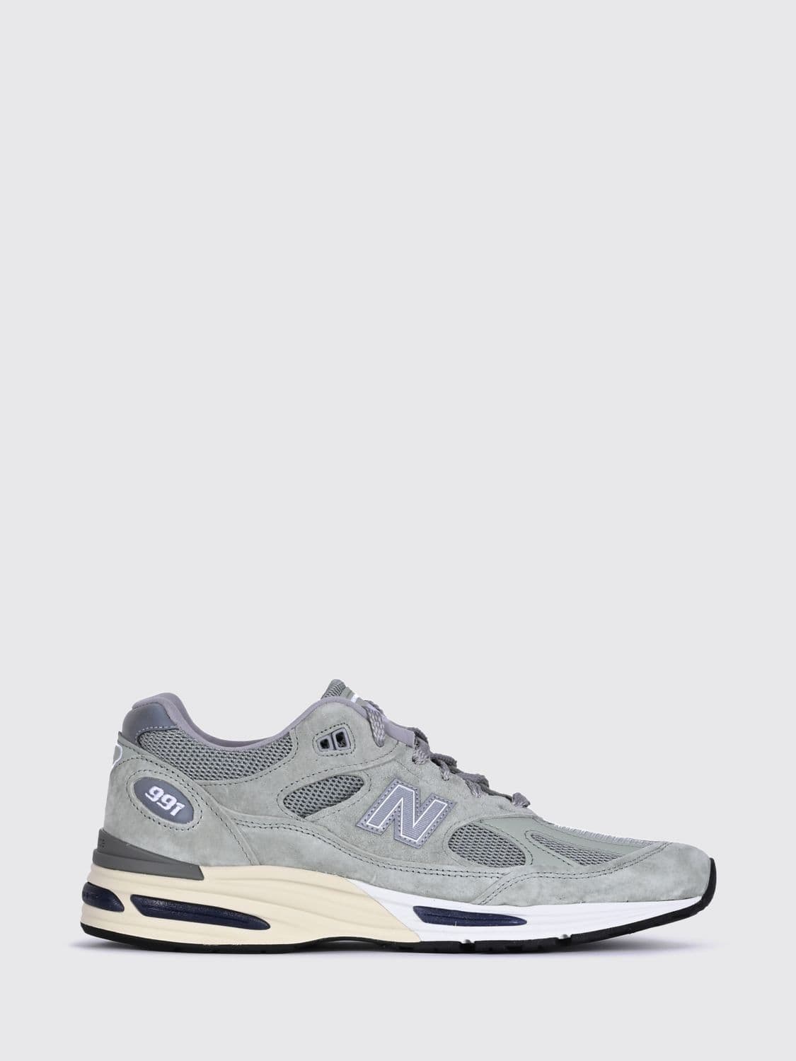 New Balance Made in UK 991v2 Suede and Mesh Sneakers