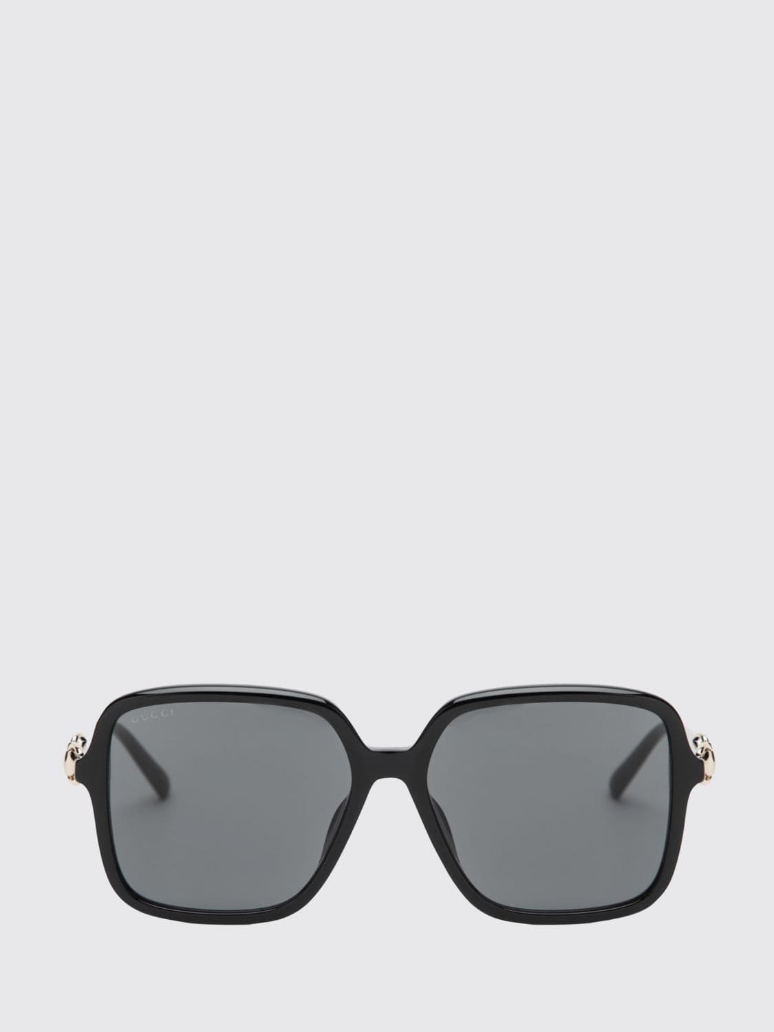 Gucci Classic Cat-Eye Sunglasses in black acetate with Horsebit detail