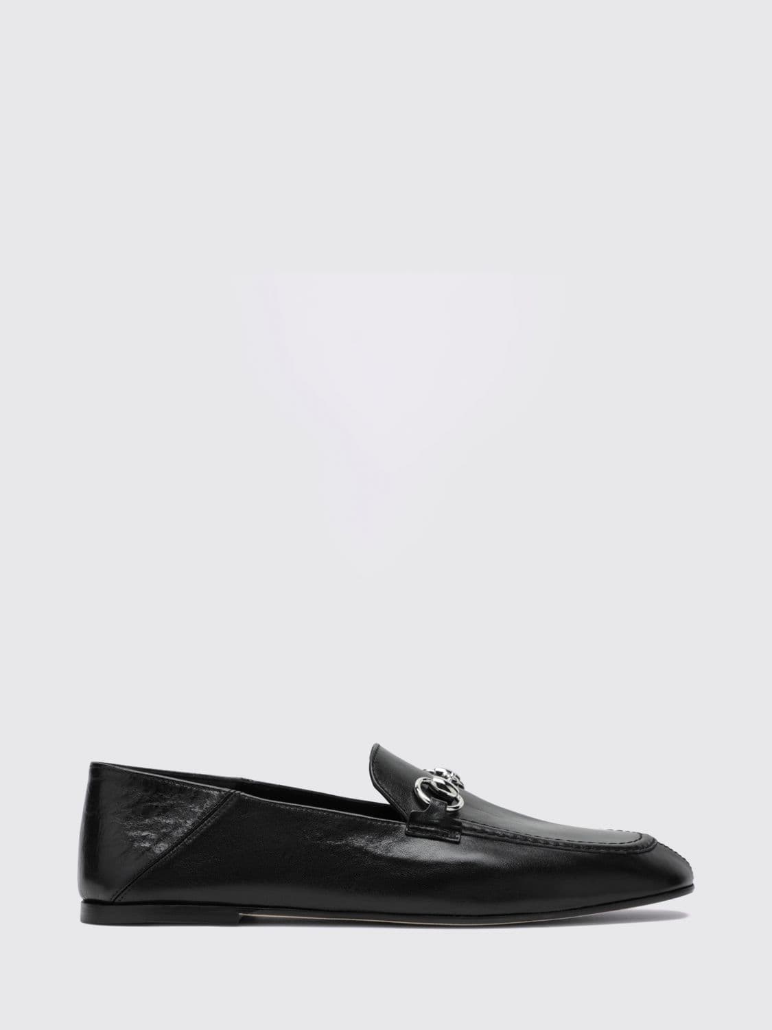 Gucci Jordaan Smooth Leather Loafers with Gold-Tone Horsebit Detail