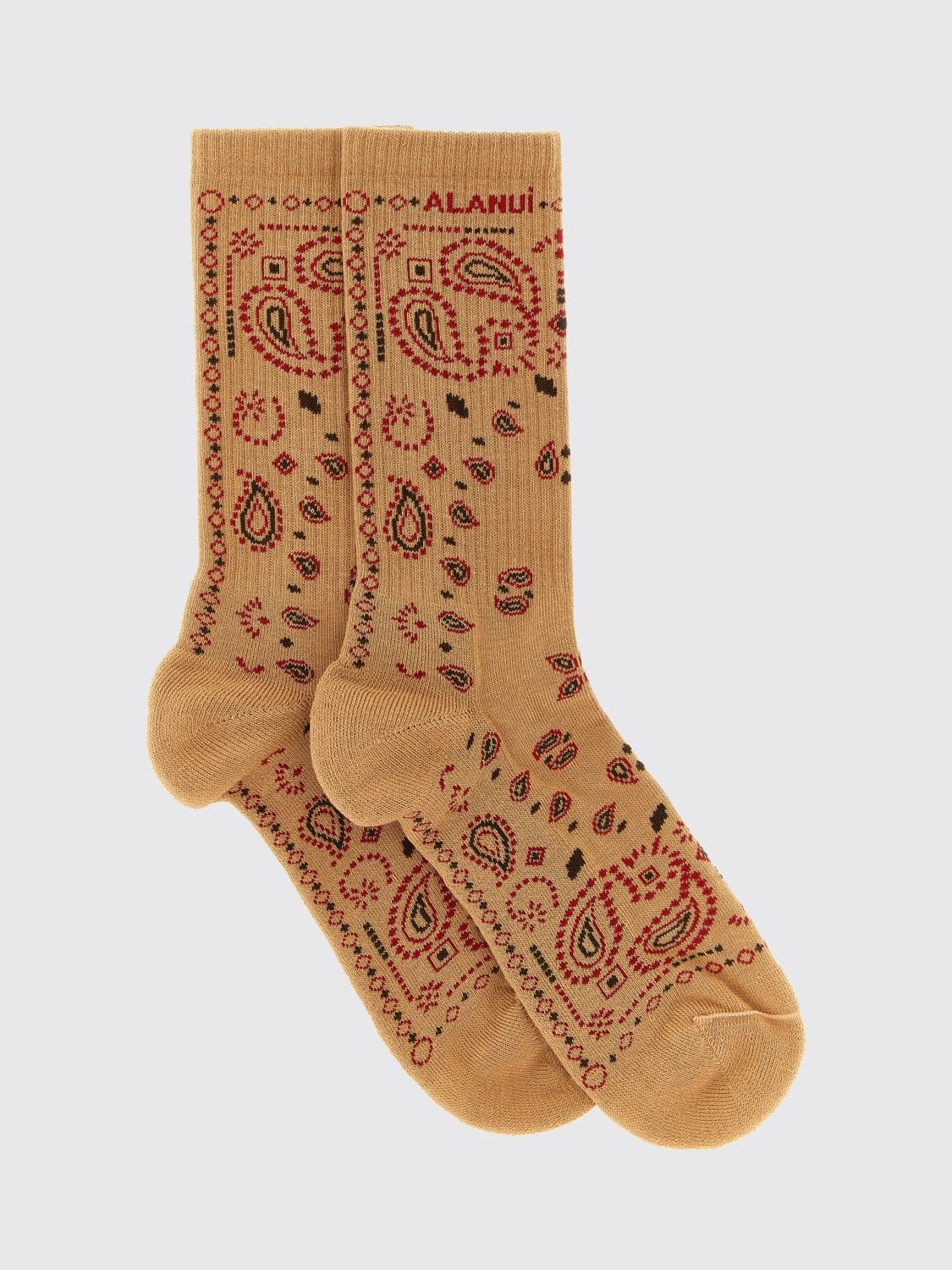 Alanui Paisley Jacquard Cotton-Blend Socks · OS