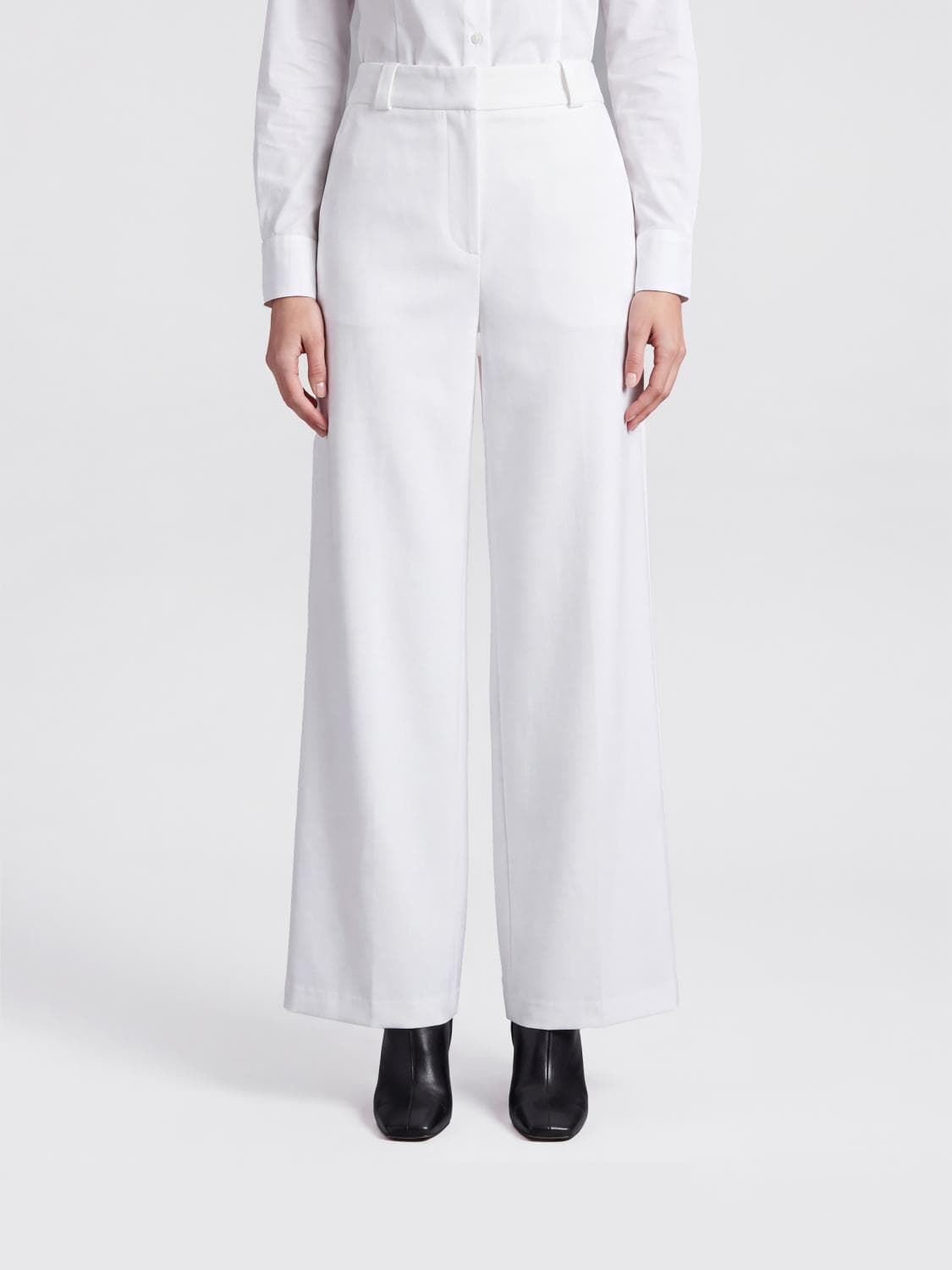 Giorgio Armani Tailored High-Waisted Wide-Leg Trousers in Pure Silk
