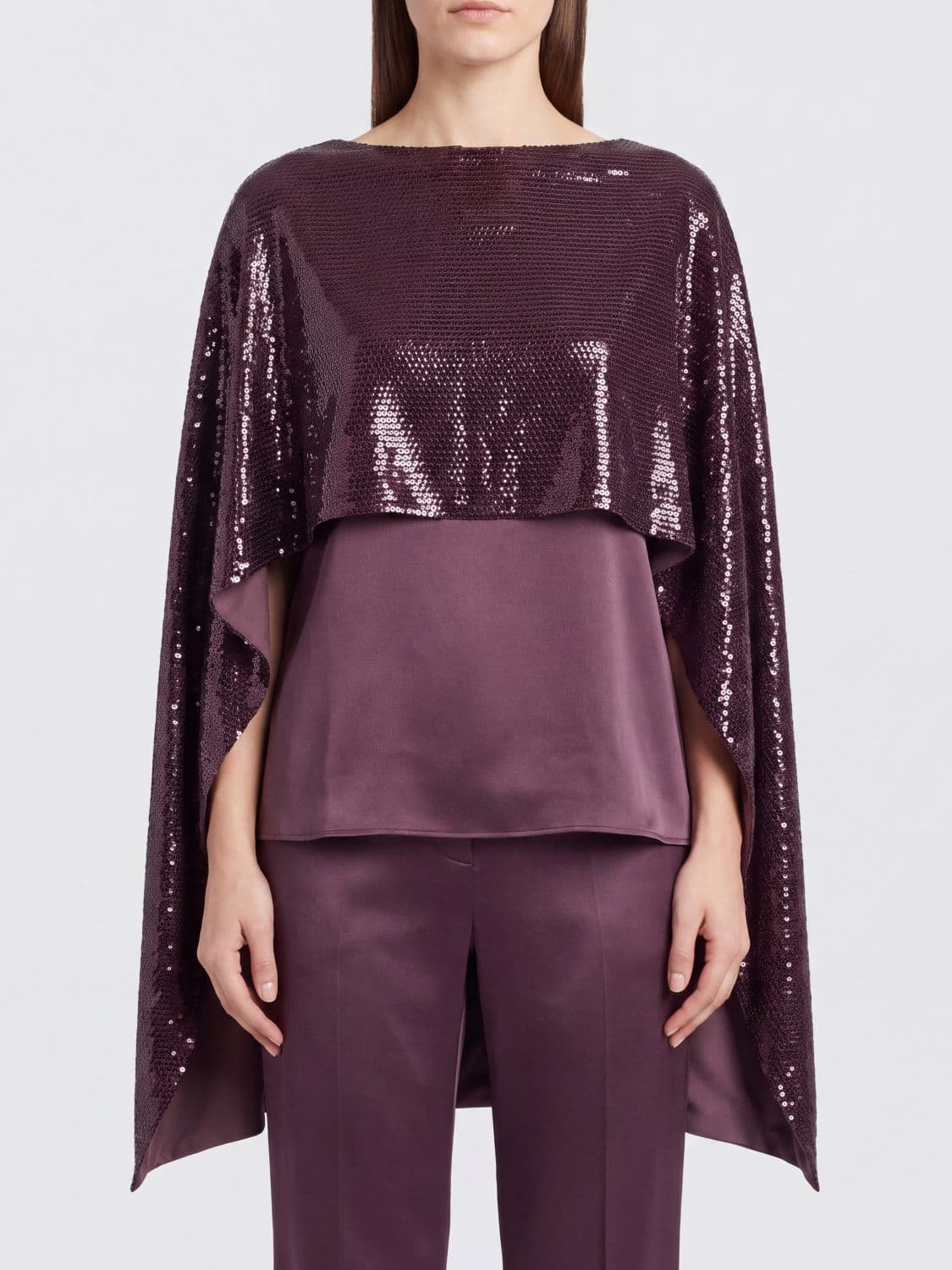 Alberta Ferretti Asymmetric Cropped Evening Top with Tie Fastening