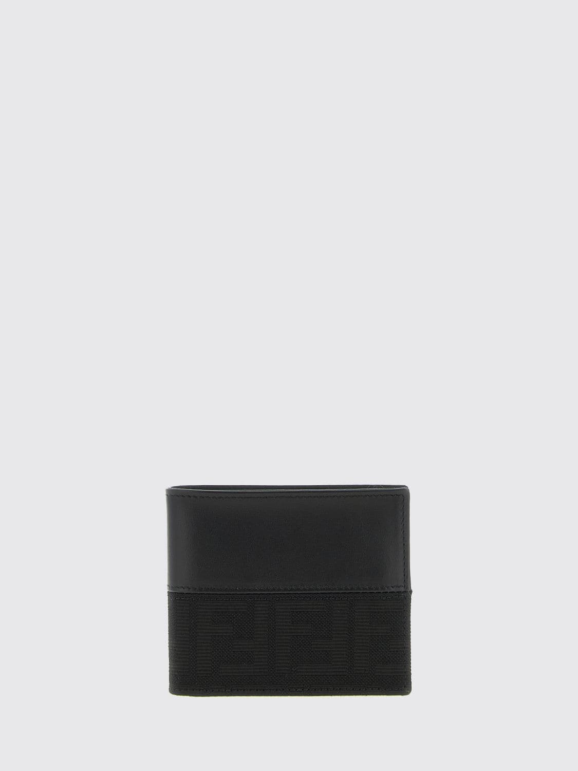 Fendi FF Monogram Jacquard Calfskin Leather Bifold Wallet