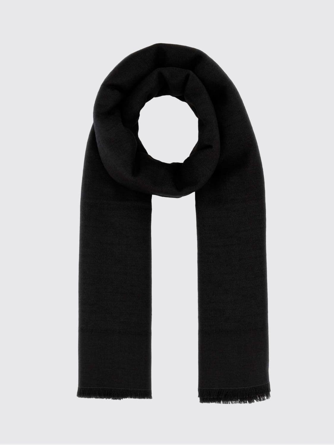 Fendi FF Monogram Jacquard Wool, Silk and Cashmere Blend Scarf