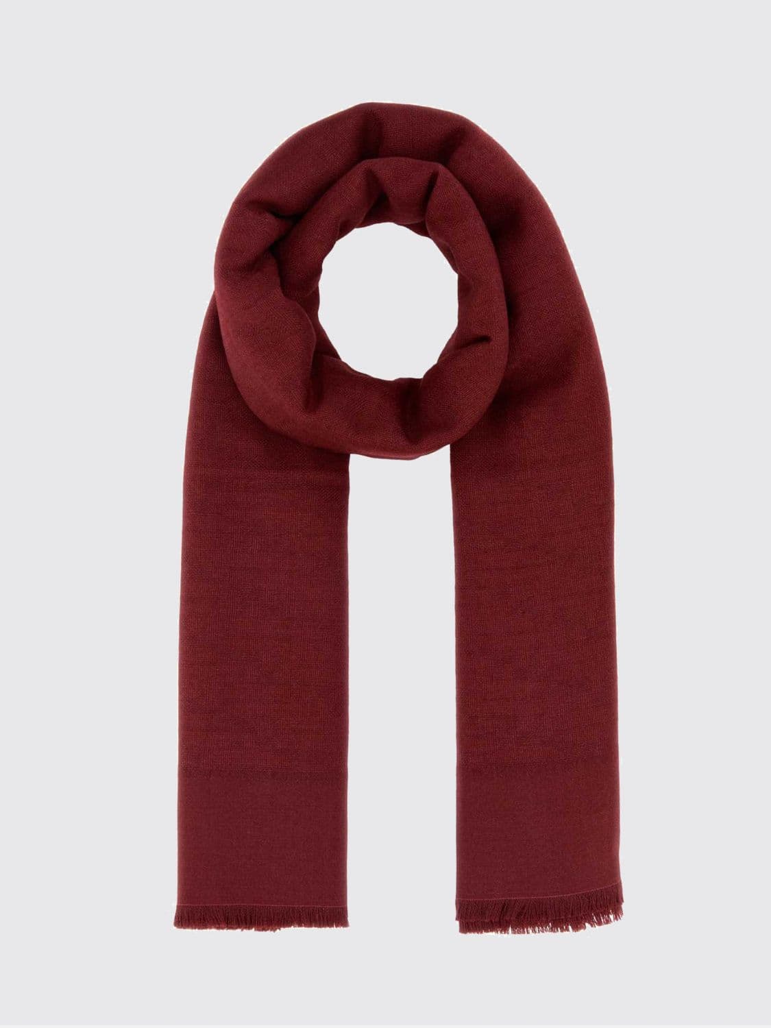 Fendi FF Monogram Jacquard Wool, Silk and Cashmere Blend Scarf