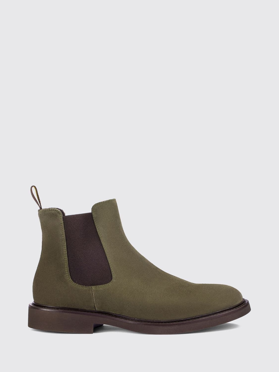 Doucal's Suede Chelsea Boots with Rear Pull Tab