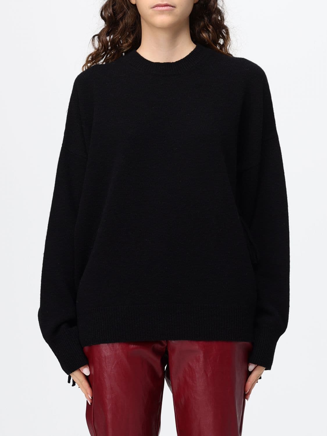 Federica Tosi Fringed Wool and Cashmere Blend Crewneck Jumper